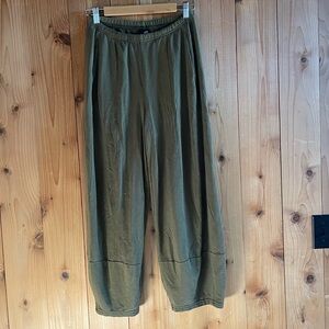 Lisa Bayne Jersey Lantern Pant Green Small